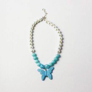CHUNKY Y2K butterfly necklace
